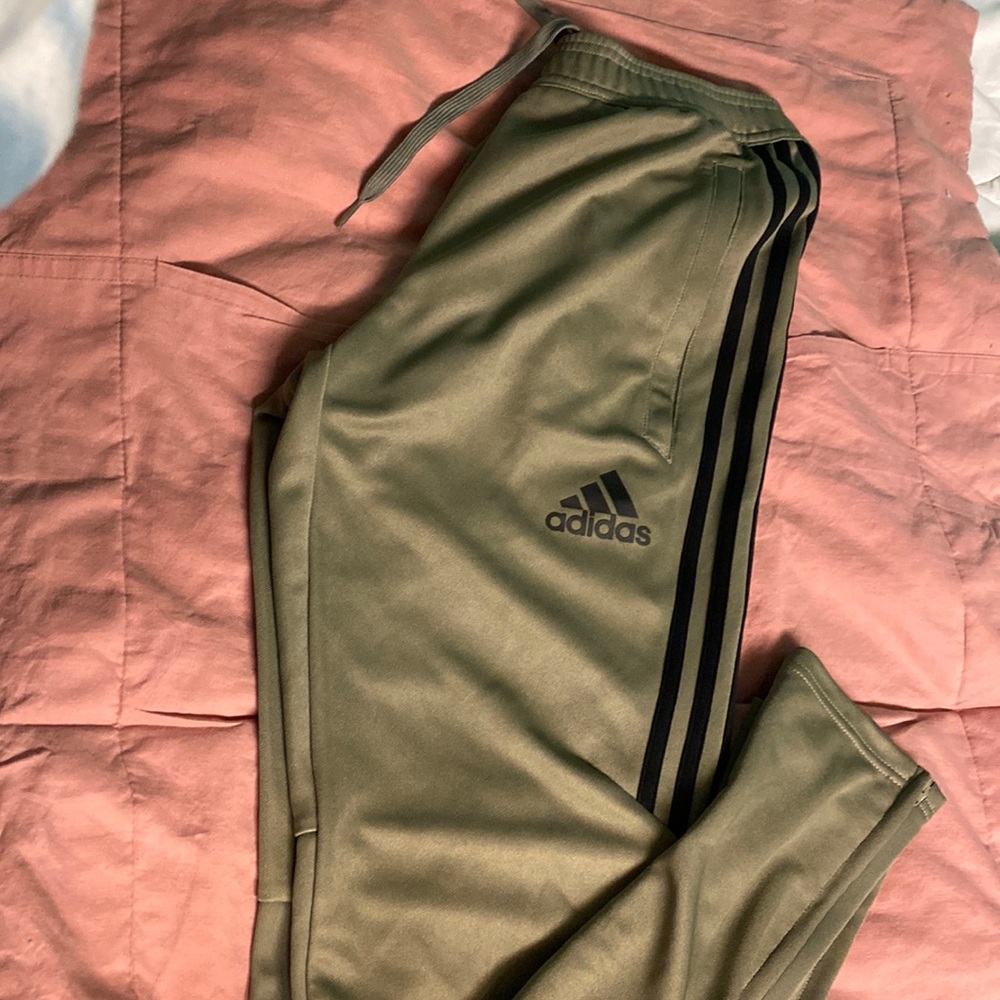 Adidas green sweats
